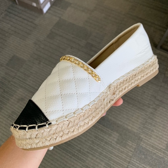 White quilted espadrille - Picture 6 of 6